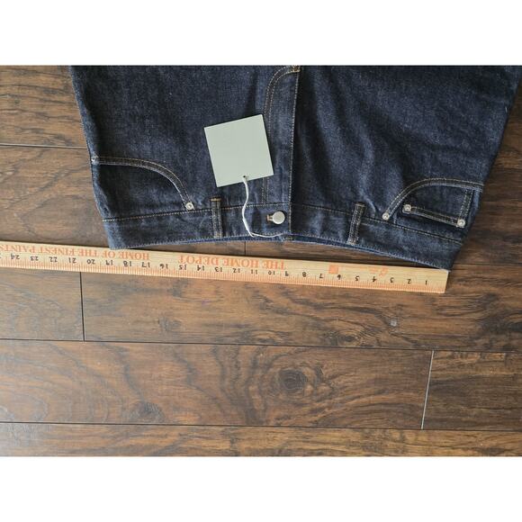 Tibi Indigo Denim Brancusi Jean Barrel Blue Women’s Size 32 / 14US NWT - Picture 8 of 16